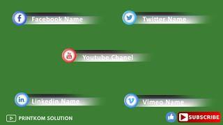 Green Screen Title Bar Social Media #001