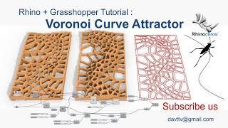 Rhino + Grasshopper Tutorial : Voronoi Curve Attractor