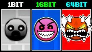 Even MORE New Custom Geometry Dash Faces V3 but every time with more bits