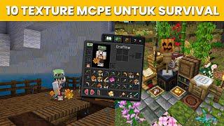 10 TEXTURE PACK MCPE PALING KEREN UNTUK SURVIVAL MINECRAFT 1.20/1.21