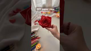 paper rose tutorial  #shorts