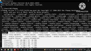 installing ffmpeg in windows 10