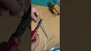 How to make tower for school project with bamboo stick #diy NakulSahuArt #shorts