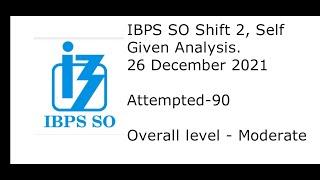 IBPS SO Self Given Exam Analysis. @bankorium