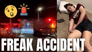 FREAK ACCIDENT PUTS TEENAGER IN THE EMERGENCY ROOM WHILE ON FAMILY VACATION