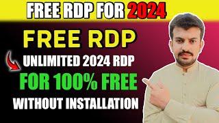 How to Get FREE windows RDP 2024 for lifetime 