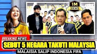 MALAYSIA SOMBONG‼️ RANKING FIFA TIMNAS MALAYSIA LANGKAHI INDONESIA, 5 NEGARA TAKUTI HARIMAU MALAYA⁉️