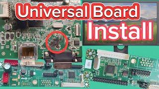 How To Install Universal Mother Board to Any LED LCD Monitor Easily