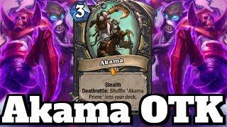 Permanently STEALTHED! Akama Prime Combo! | Hearthstone