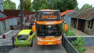 Luxury Bus Driving in Heavy Rain Through Narrow Streets | Euro Truck Simulator 2