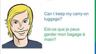 Dialogue 60- English French Anglais Français - Airport Check in - Enregistrement à l'aéroport