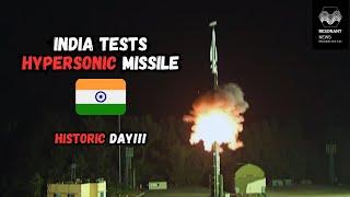 India tests hypersonic missile