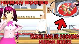 Sushi bar is cooking human bodies? | Sakura School Simulator | Gweyc Gaming