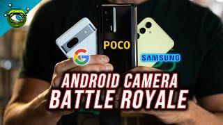 Android Camera Battle | Google Pixel 7A vs Samsung A54 vs POCO F5 Pro