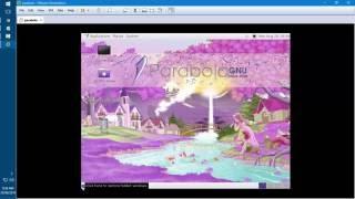 Parabola GNU Linux libre  overview and runs live in vmware workstation