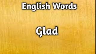 #English#Vocabulary Glad English Word | Learn English Words | Mehran Series