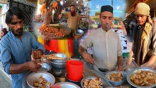 Famous Breakfast street food in Jalalabad Afghanistan | Siri paye | Kabuli pulao | Parati | Milk