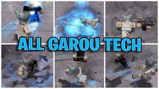 All Garou Tech in Strongest Battlegrounds | Roblox