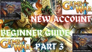 Gems of War New Account Playthrough 2022 Part 3 / Ultimate Beginner Guide / Finishing Broken Spire