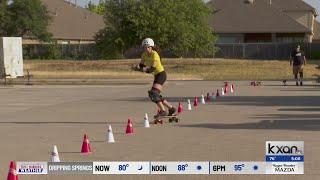 Cedar Park teenage slalom skateboarder goes for world record | KXAN News Today