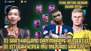 DUET HALLAND MBAPPE BIKIN KIPER MENGANGIS | PUSH RATING DENGAN SQUAD POTW - PES MOBILE 2021