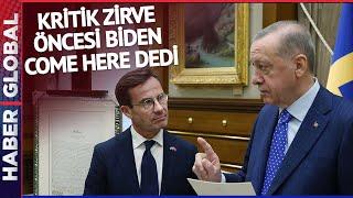 GÜNDEM TÜRKİYE! Kritik Zirve Öncesi Biden'den İsveç Başbakanına "Come Here" Çağrısı