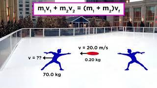 Practice Problem: Inelastic Collisions at the Skating Rink