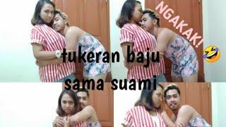 TUKERAN BAJU SAMA SUAMI , NGAKAK BANGET GAK KUAT | Hanyca Jasmine