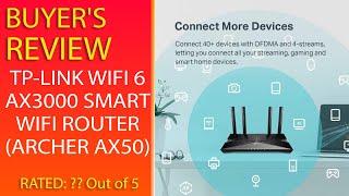 Review Tp-Link Wifi 6 Ax3000 Smart Wifi Router (Archer Ax50)