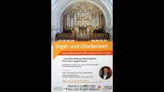 Abschied von Domorganist Prof. Hans-Jürgen Kaiser; Orgel- und Chorkonzert, 28.09.2024, Dom zu Fulda