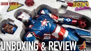 Hot Toys Iron Patriot Iron Man 3 Diecast Unboxing & Review