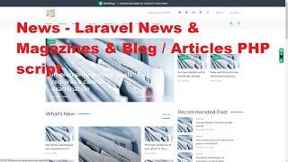 News - Laravel News and Magazines & Blog / Articles PHP script