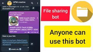 File sharing bot in Telegram