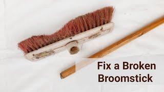 How to fix a Broken broom stick #repair #restore