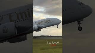 HEAVY A380 Takeoff @ Sunrise! Emirates Airlines Airbus A380