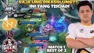 YG GW TGU2 PERMAINAN RRQ!! ALBERT DI KASI LING??? DI ACAK2 SEMUA COY GA LOGIS!!  RRQ VS GEEK MATCH 1