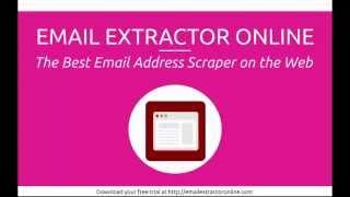 Scraping URLs with Email Extractor Online