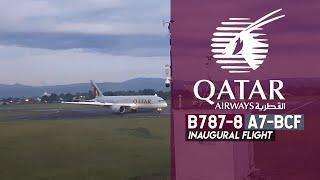 PLANESPOTTING | Inaugural Flight | Qatar Airways landing at Davao International Airport