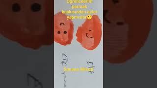 parmak baskısı #görselsanatlar Ôzgûn emoji 