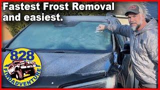 How to remove frost and ice from your windshield the fastest?