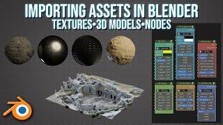 How to import assets in to Blender