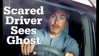 Scared Driver Sees ghost Funniest Joke Ever