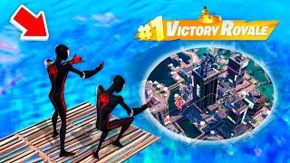 Je FAIS une SKYBASE avec les POUVOIRS de SPIDERMAN sur Fortnite !