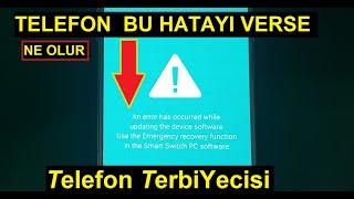 AN ERROR HAS OCCURRED WHİLE UPDATİNG THE DEVİCE SOFTWARE