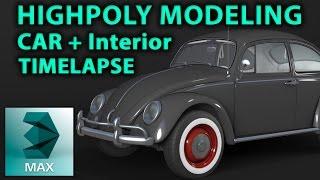 3D Car Modeling | Timelapse | 3D Tutorial | volkswagen | vw beetle |