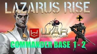 War Commander Operation: Lazarus Rise Commander Bases 1-2 / Free Repair On Map .