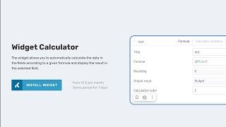 Widget Calculator for Kommo | Automatic data calculation