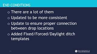 OHDOT Delivered End Conditions Overview