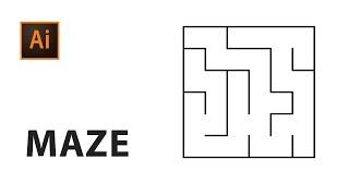 Adobe Illustrator : Maze Adobe illustrator