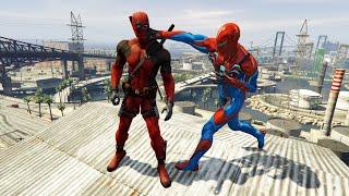 GTA 5 Epic Ragdolls And Fails #15 (  Spider-Man: Velocity VS Deadpool / Epic Ragdolls )